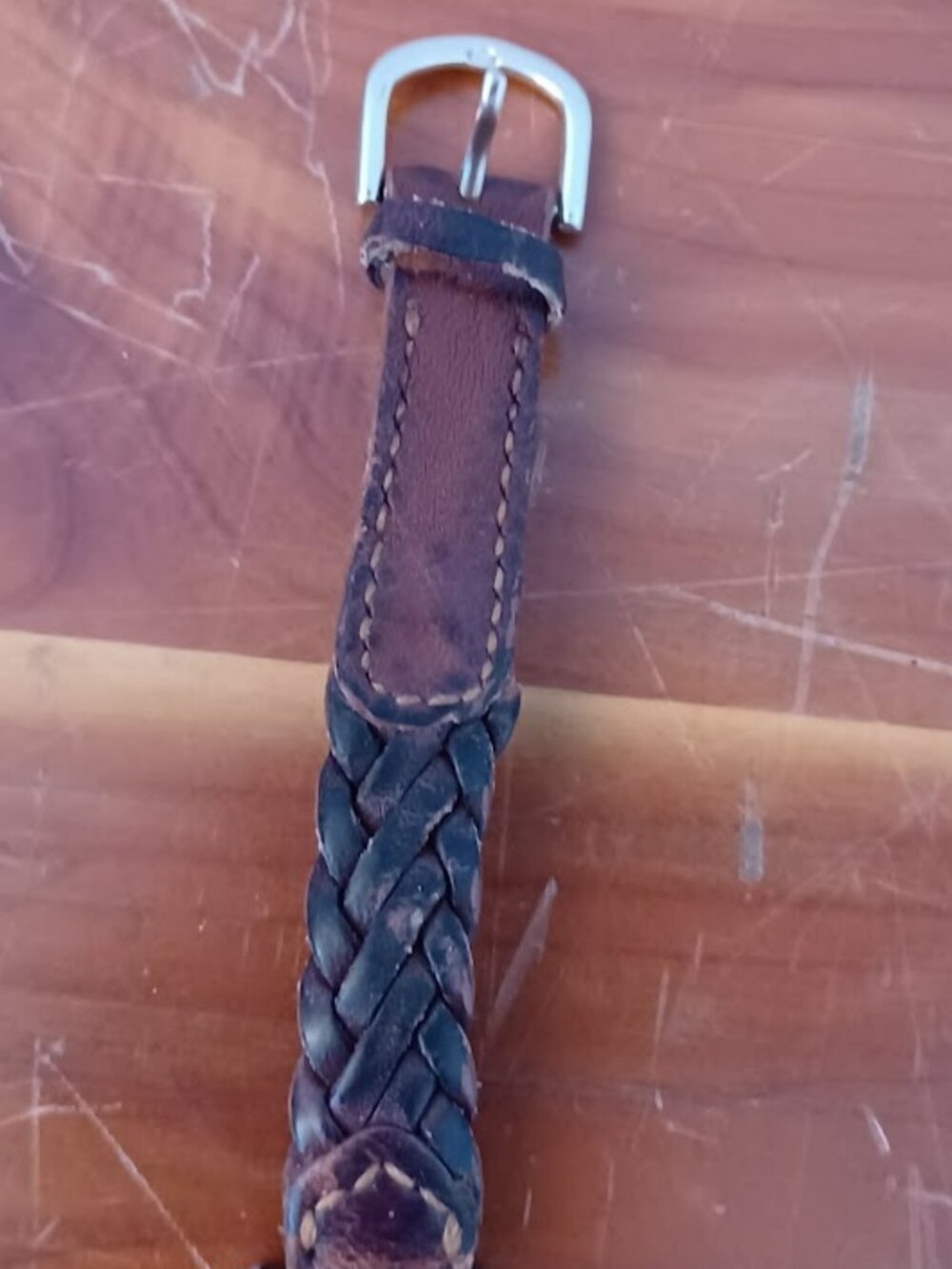 Vintage Ladies TIMEX INDIGLO Watch with Brown Leather Band - WORKS! - Picture 5 of 8